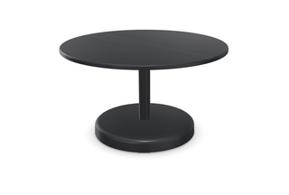 linear steel coffee table