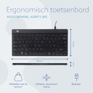 R-Go Compact Break Keyboard AZERTY