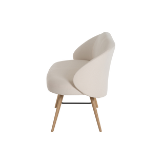 Banquette Mobitec Neo B0752 en bouclette écrue, vue de profil gauche