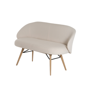 Banquette Mobitec Neo B0752 en bouclette écrue, vue de trois quarts gauche