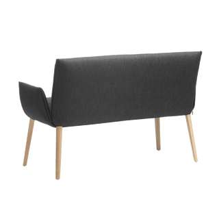 Banquette Mobitec Soft B2212 en tissu anthracite, vue de trois quarts arrière