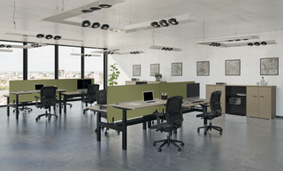 Envol Evo barrel meeting table 200x100 sit-stand