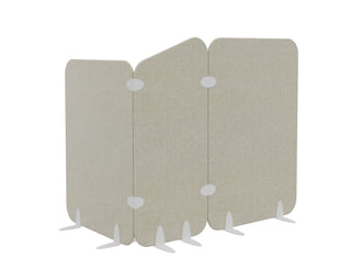 Buronomic Bewall scheidingswanden in hoekopstelling van 90 graden in beige