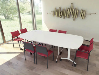 Eureka table de réunion demi-lune