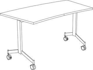 Eureka table de réunion en forme d'arc
