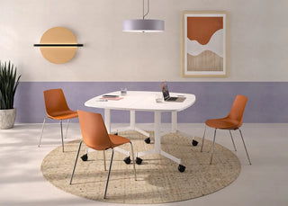 Eureka table de réunion demi-lune