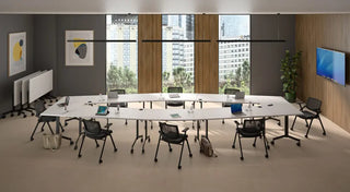 Eureka table de réunion en forme d'arc