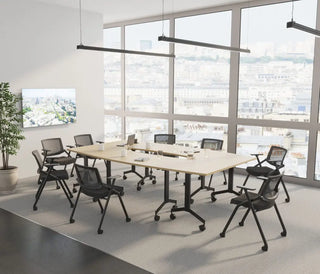 Eureka table de réunion trapèze
