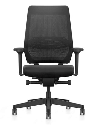 Interstuhl JOYCEis3 JC2N1 ergonomische NPR bureaustoel zwart recht vooraanzicht