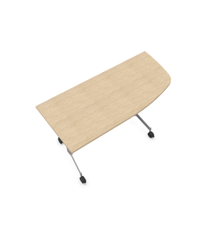 Eureka table de réunion arrondie 150x70
