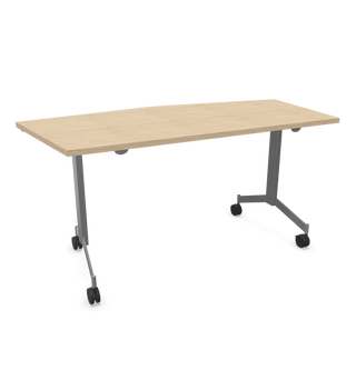 Configuration view of the Buronomic Eureka meeting table with trapezoid top