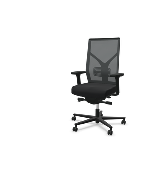 Rovo R16 3030 S5 office chair with black mesh back, front three-quarter view