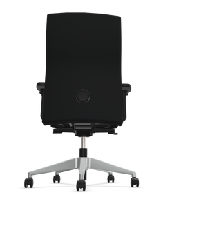 Rovo XP 4015 S1 office chair in black, back view
